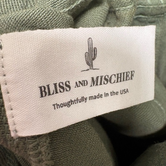 Free People Bliss And Mischief Short Flight Suit Romper Green Size Small - Picture 9 of 12